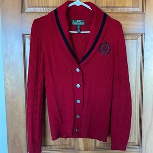 Lauren Ralph Lauren red sweater. Size XS, fits like S